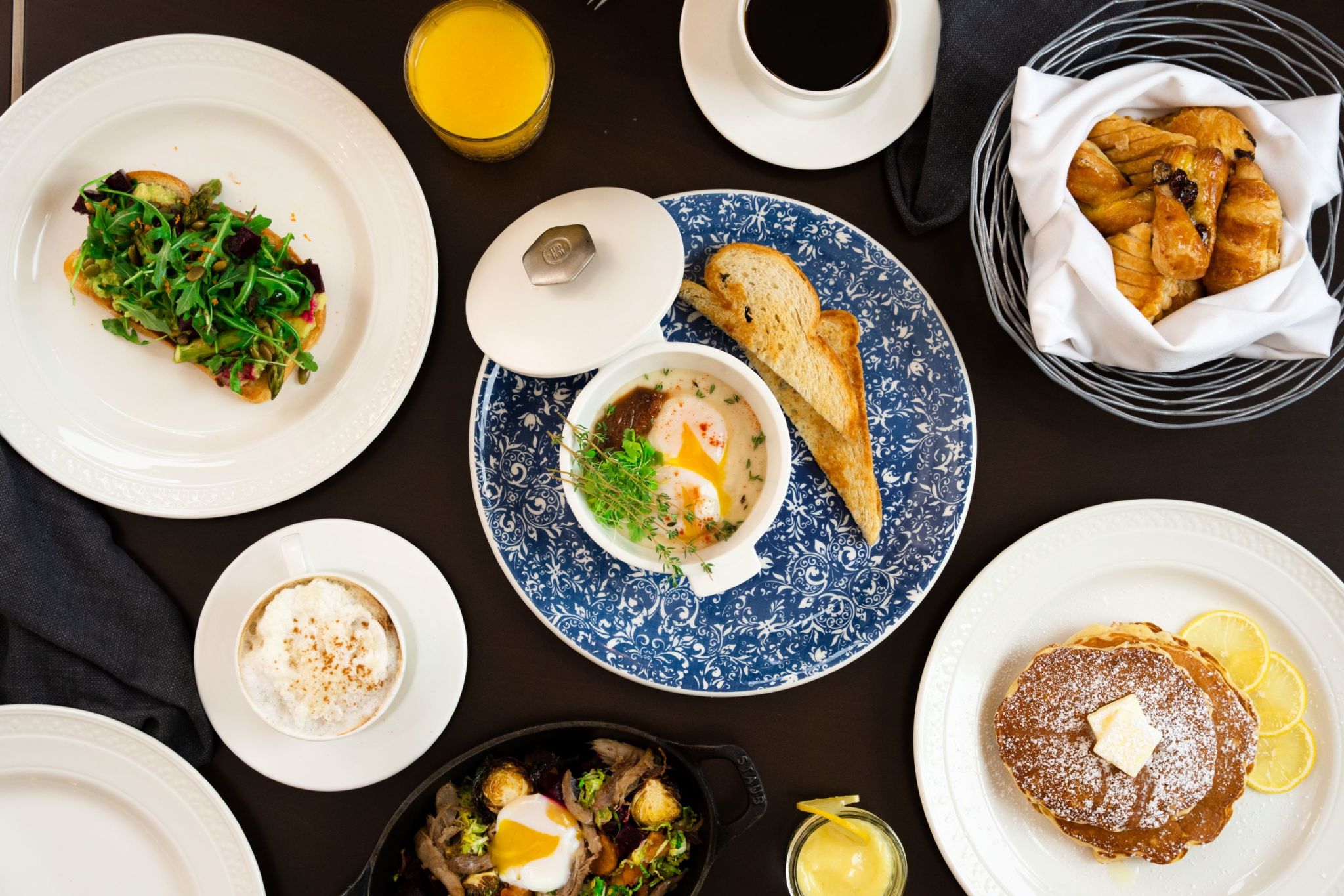 Brassica serves breakfast, lunch and dinner daily