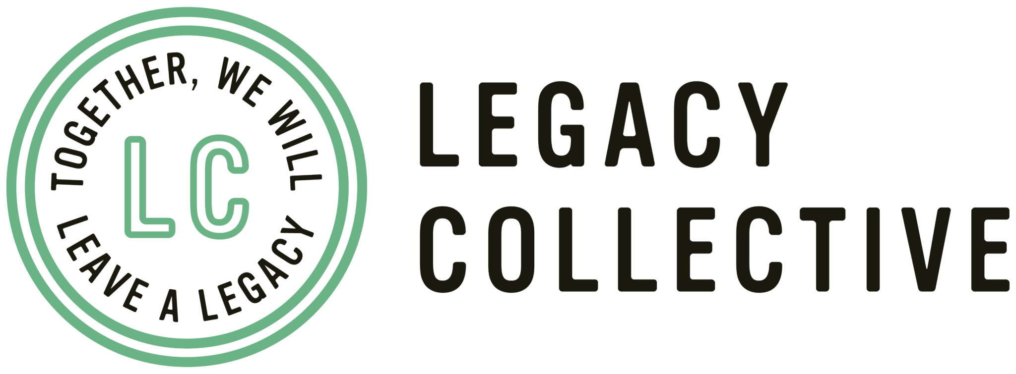 A circular logo with 'LC' initials and 'Legacy Collective' text in Atlanta, Georgia.