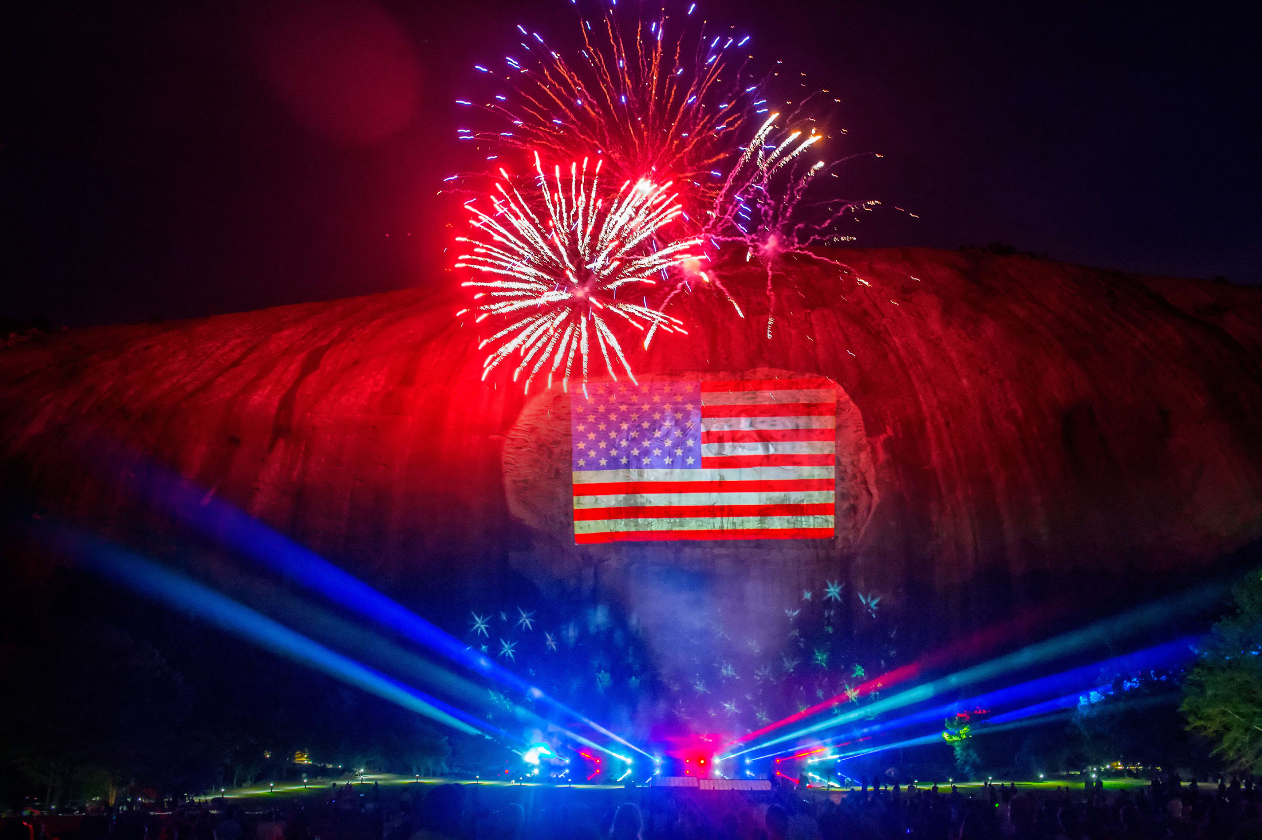 Fireworks at Stone Mountain Park