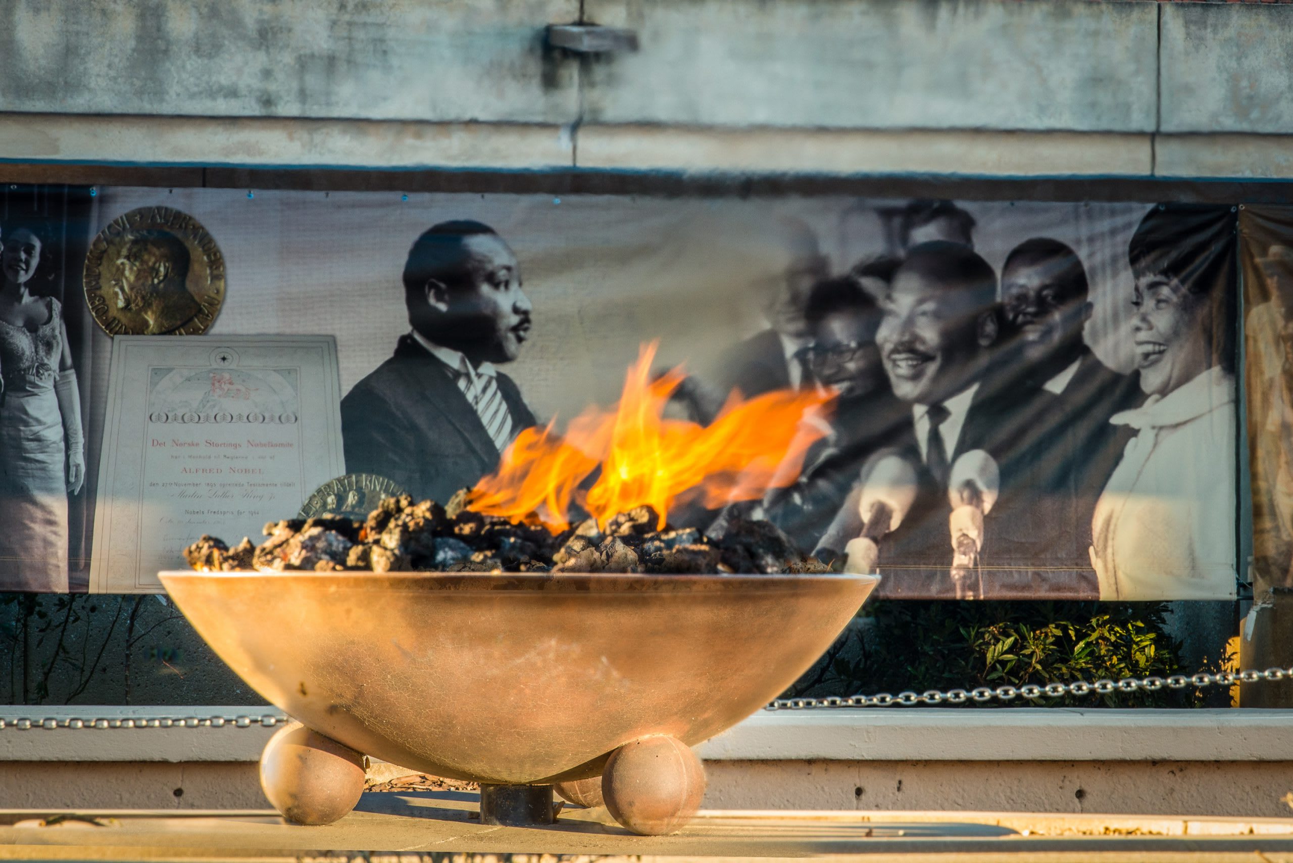 The Eternal Flame at the King Center.