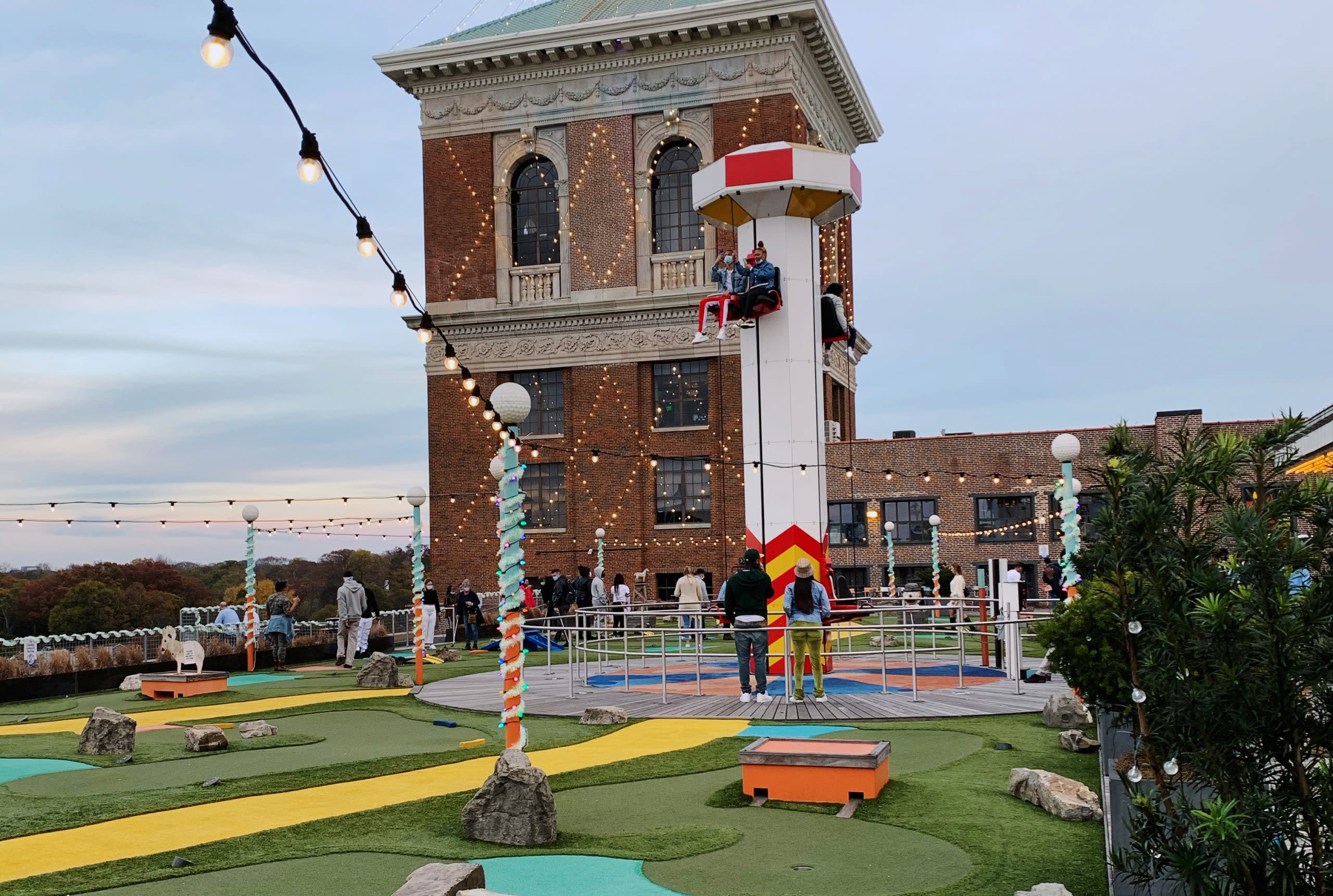 It's all fun and carnival games on The Roof at Ponce City Market.