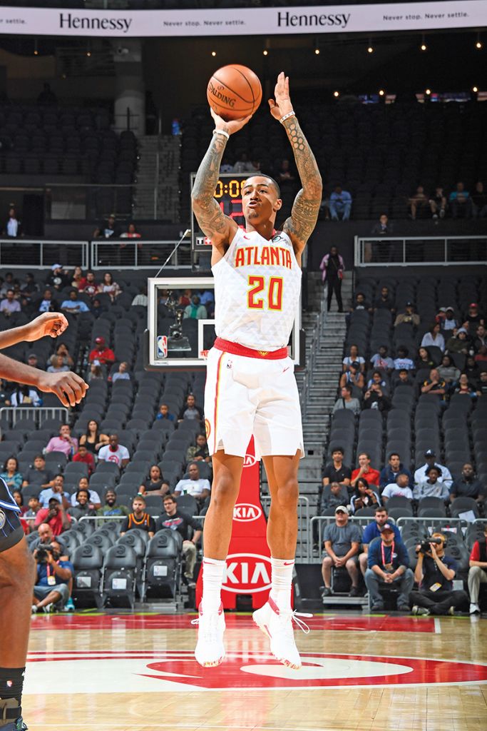 Atlanta Hawks Basketball in Winter