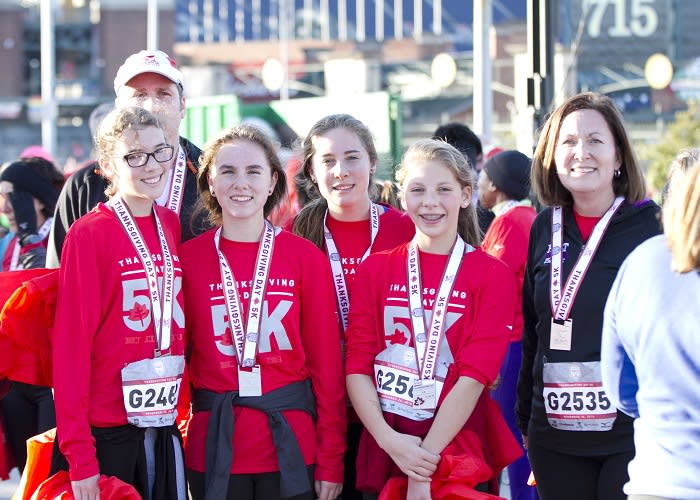 Participants at the Thanksgiving Day Marathon in Atlanta