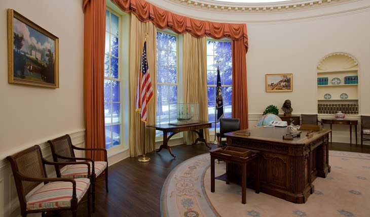 Oval Office at Jimmy Carter Presedential Library and Museum in Atlanta GA