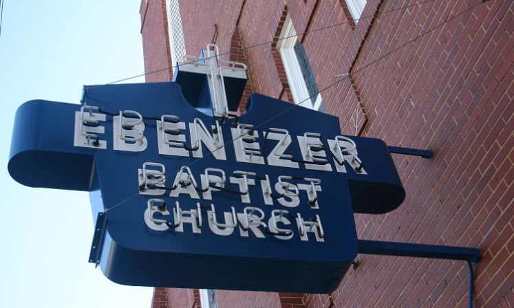 Historic Ebenezer Baptist Church Sign