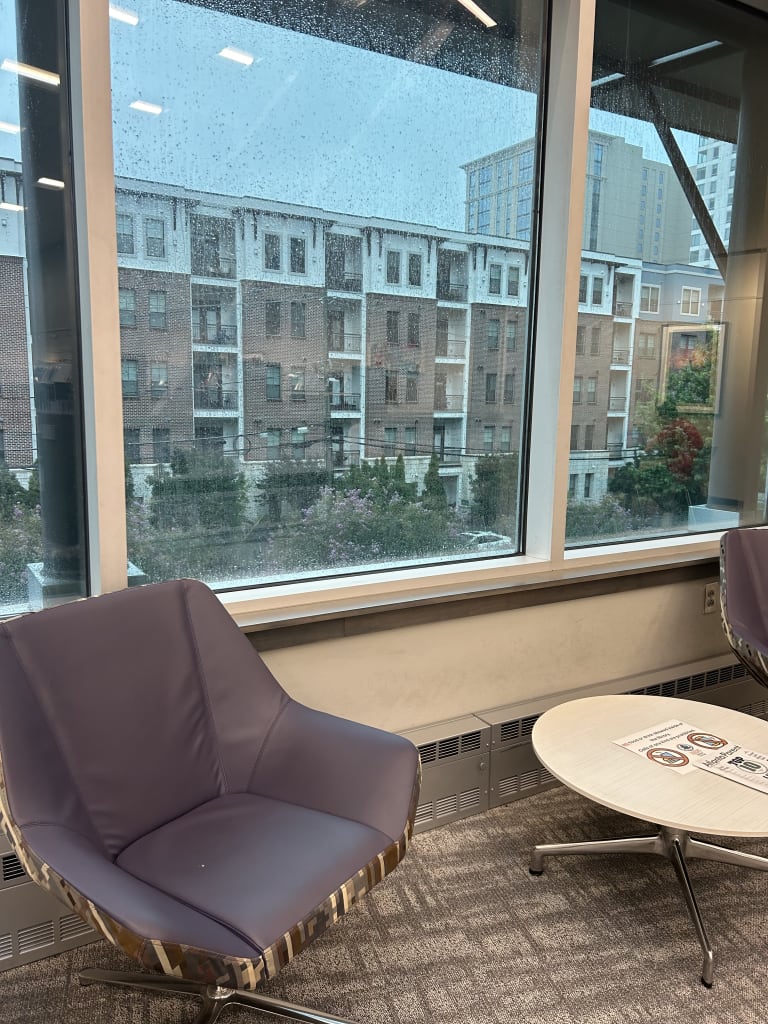 image of study area at Buckhead Library in atlanta ga