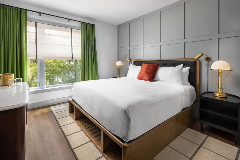 Room at the Wylie Hotel with King Bed