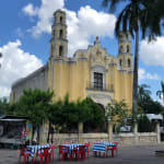 Merida - One of the city's squares with its delicious taco stands