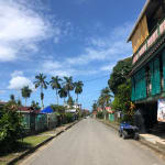 Classic street view in Bocas del Toro