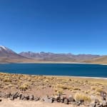 The blue lake on the red rock tour