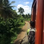 Cross-country train travel in Sri Lanka