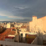 View from our Airbnb