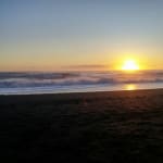 Sunset at Black Sand Beach