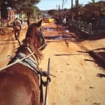 Right before going up the Valle de Vinales on a horse carriage