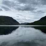 Dawn at Crummock Water an atmospheric scene