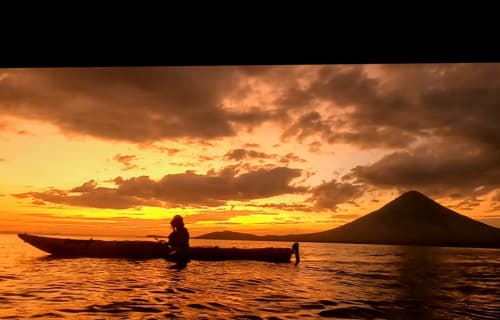 Sunset on Concepcion volcano