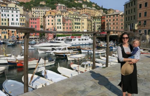 Fishing harbor in Camogli