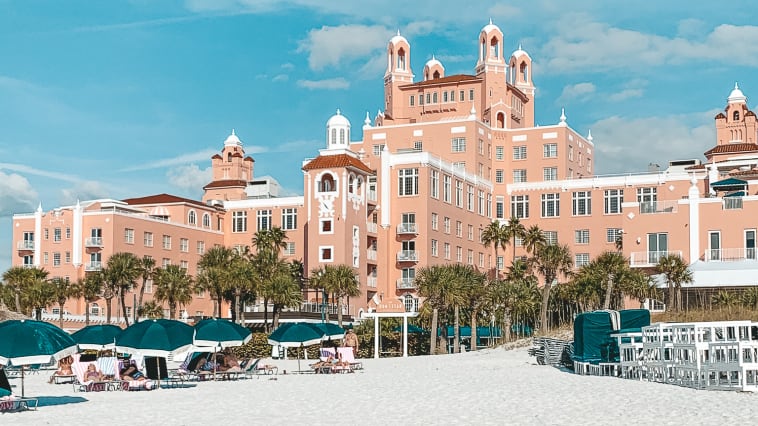 The historic Don Cesar hotel on St. Pete beach.