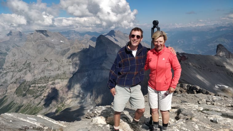 Made it to the Summit! Mom is 68 and in great shape. Please please do not underestimate this hike!! She is an experienced mountaineer.
