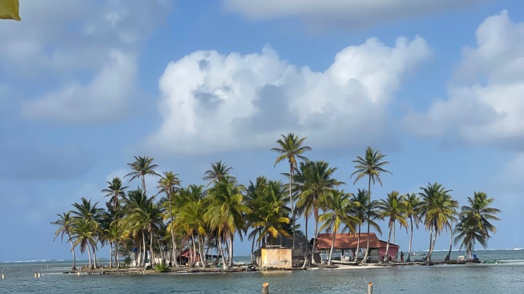 Locals playing in the water