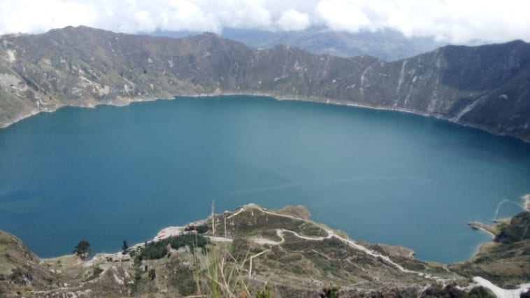 Quilotoa Lagune from the top