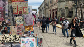 Oaxaca - Food and people - Street in the city centre
