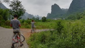 Guilin - Little tour around the rice fields - Cycling in Yangshuo