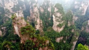 Huangshan City - Hike on the top for a breathtaking view - Pikes sticking out of the ground