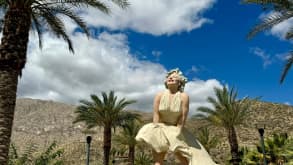 Palm Springs - Great weather and hiking trails. - Marilyn Monroe statue