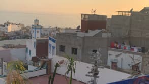 Taghazout - Surfing - The view from the roof top hostel