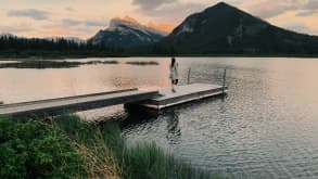 Canmore - null - Sunset at Vermillion Lakes