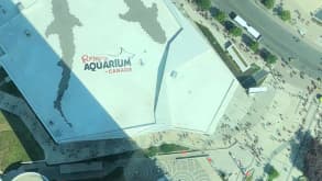 Toronto - take amazing pictures and enjoy the scenery - The photo was taken from the glass floor of the CN Tower.