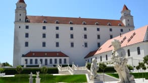 Bratislava Castle - The dominant of the capital city. - View of the castle from the backyard