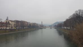 Verona - To visit a friend and escape the rain - River Adige