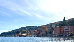 Nice - Day Trips to Enchanting Destinations: Menton and Monte Carlo - View from the beach Villefranche-sur-Mar