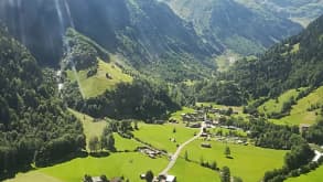 Mürren - Hiking tour - View from the cable car