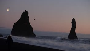 Black Sand Beach - Its a beautiful beach with black sand from volcano lava - Black Sand Beach