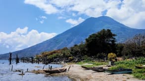 Lake Atitlán - The 3 volcanoes arround the lake, Peacefull, safe and beautiful place - null