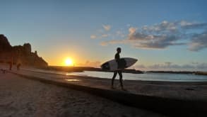 Buggerru - The purpose of our trip was surfing Sardinia. We heard that Buggerru Sardegna was a good surfspot and it did not disappoint. - Spiaggia of Buggeru