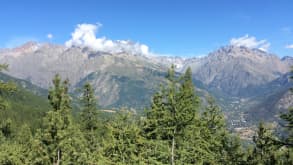 Briançon - Charming mountain villages and camping near Ailefroide - Today's objective...hike up to Le Glacier Blanc (background) in Ailefroide!