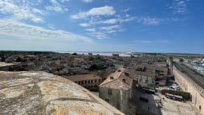 Aigues-Mortes - Espiguette beach - View from the city wall