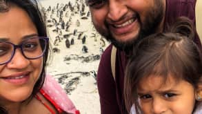 Cape Town - South Africa was extremely safe to travel with an infant. - At the Boulders beach amongst the colony of penguins that still exist in South Africa