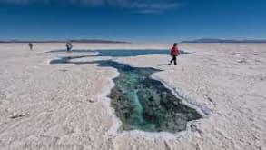 Salinas Grandes - Culture, people. tourism time - the salt water