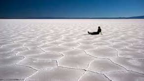 Salinas Grandes - Culture, people. tourism time - sitting at salt