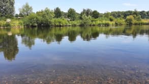 Mülheim - Rest at the Ruhr during a 2 days bicycle tour - River view