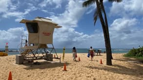 Poipu - The south shore is the most consistently sunny on the island which will give you the highest chance of good weather. - Brennecke's Beach