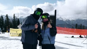 Keystone Resort - Skiing with friends - My brother and his girlfriend at the top of the mountain!