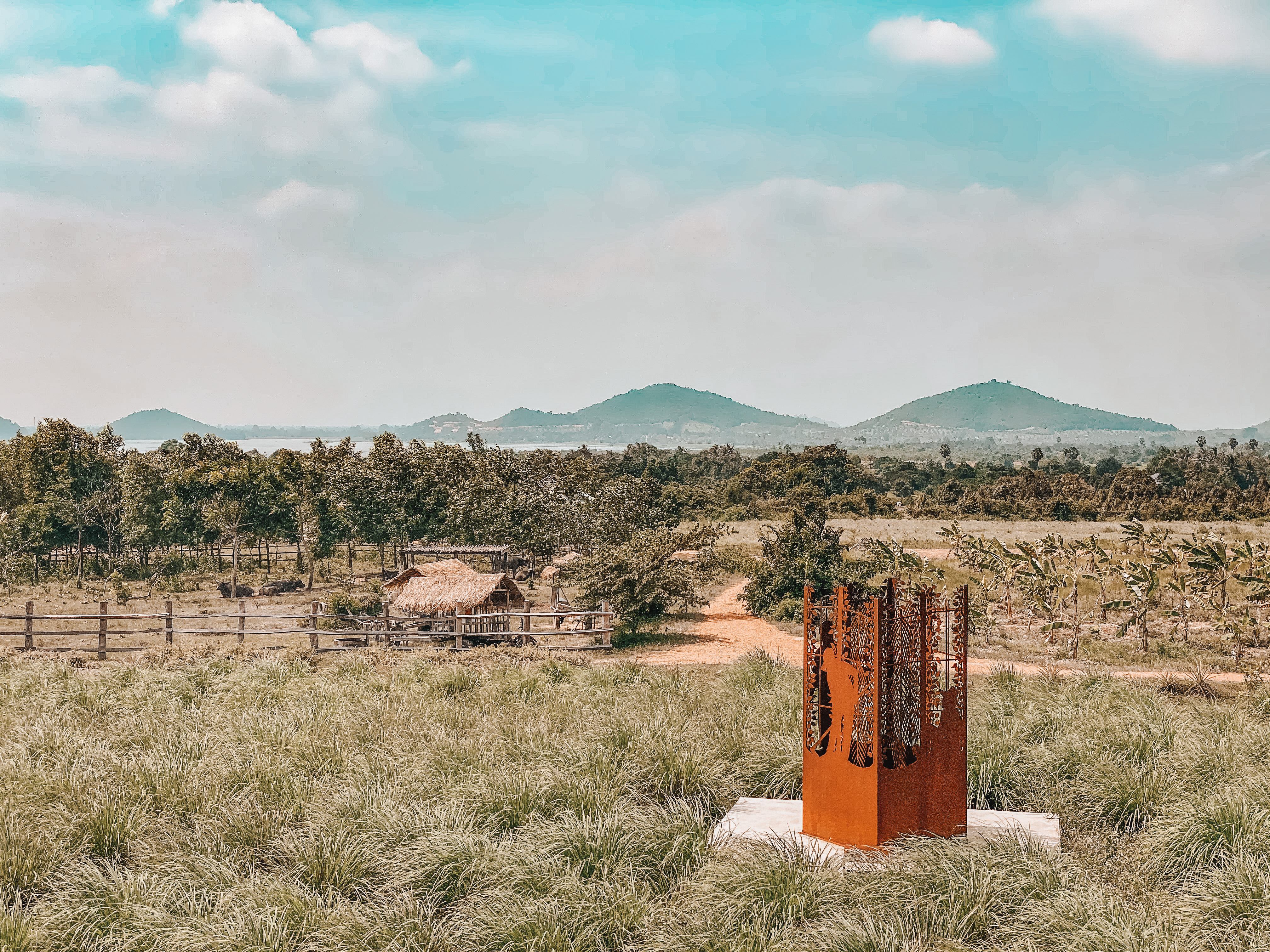 View of Secret Lake from La Plantation Kampot