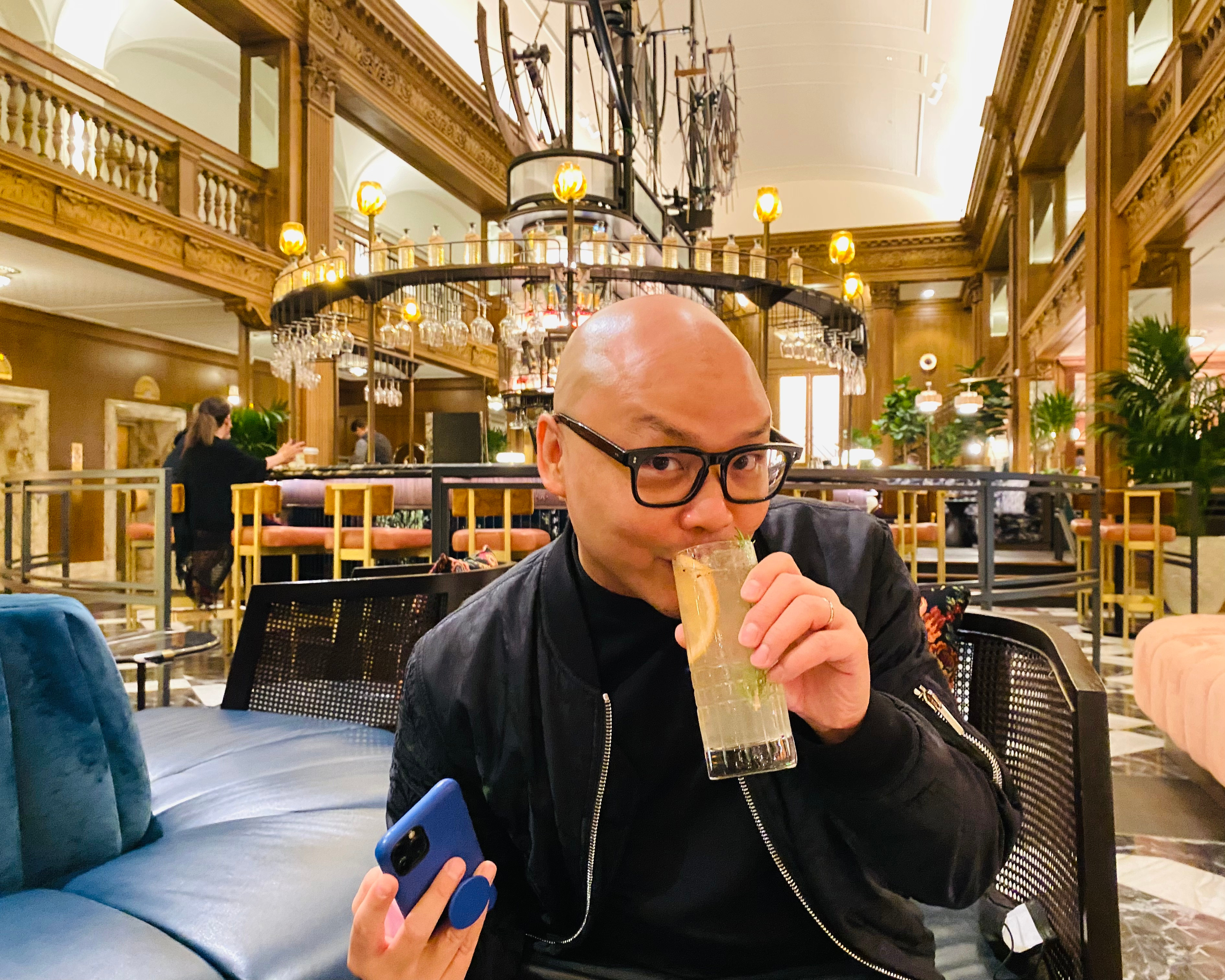 My tasty mocktail called the Timeless at the Fairmont Olympic Hotel.