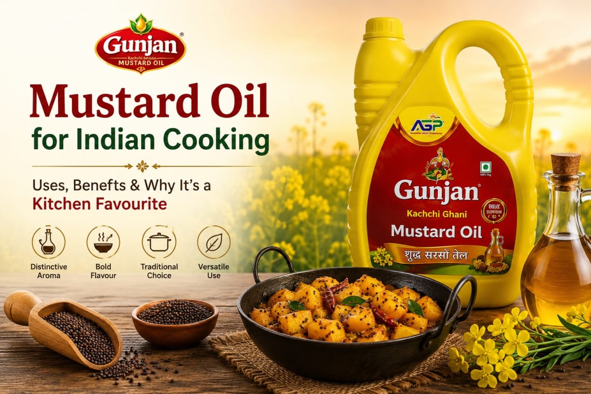 Mustard Oil for Indian Cooking: Uses, Benefits & Why It’s a Kitchen Favourite